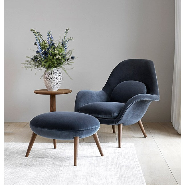 Fredericia Swoon Armchair and Footstool