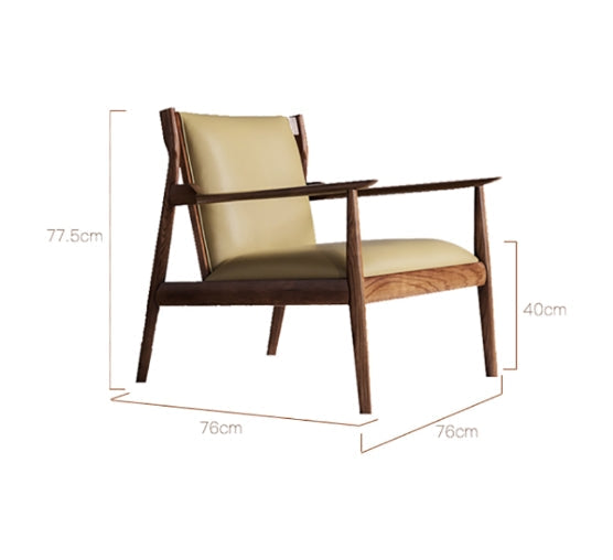 Solid Oak Hans Claude Easy Armchair