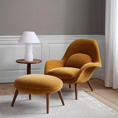 Fredericia Swoon Armchair and Footstool