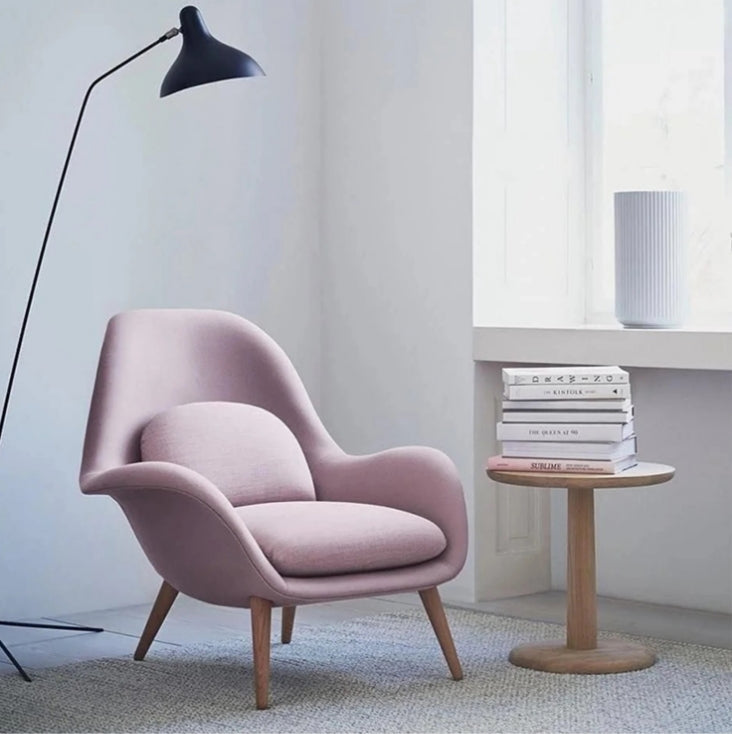 Fredericia Swoon Armchair and Footstool
