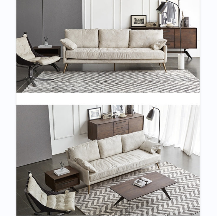 Luna Three Seaters Sofa, Three Seater Corner Sofa, Real Leather