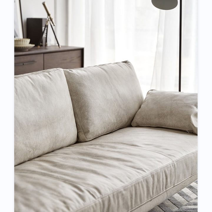 Luna Three Seaters Sofa, Three Seater Corner Sofa, Real Leather