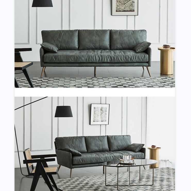 Luna Three Seaters Sofa, Three Seater Corner Sofa, Real Leather