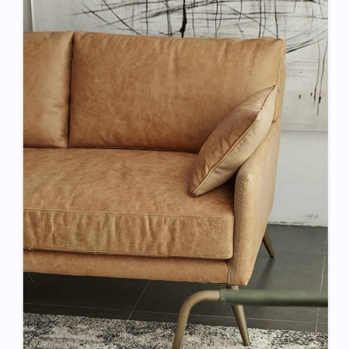 Luna Three Seaters Sofa, Three Seater Corner Sofa, Real Leather
