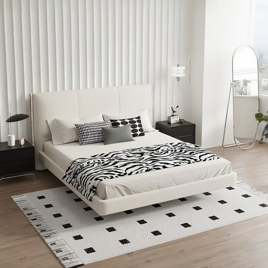 Wanda King Size / Super King Size Bed, White Or Black