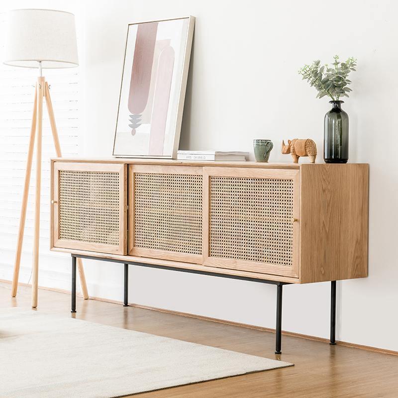 Cement Sideboard in Light Oak