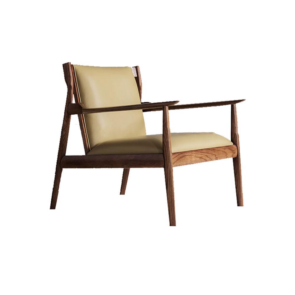 Solid Oak Hans Claude Easy Armchair