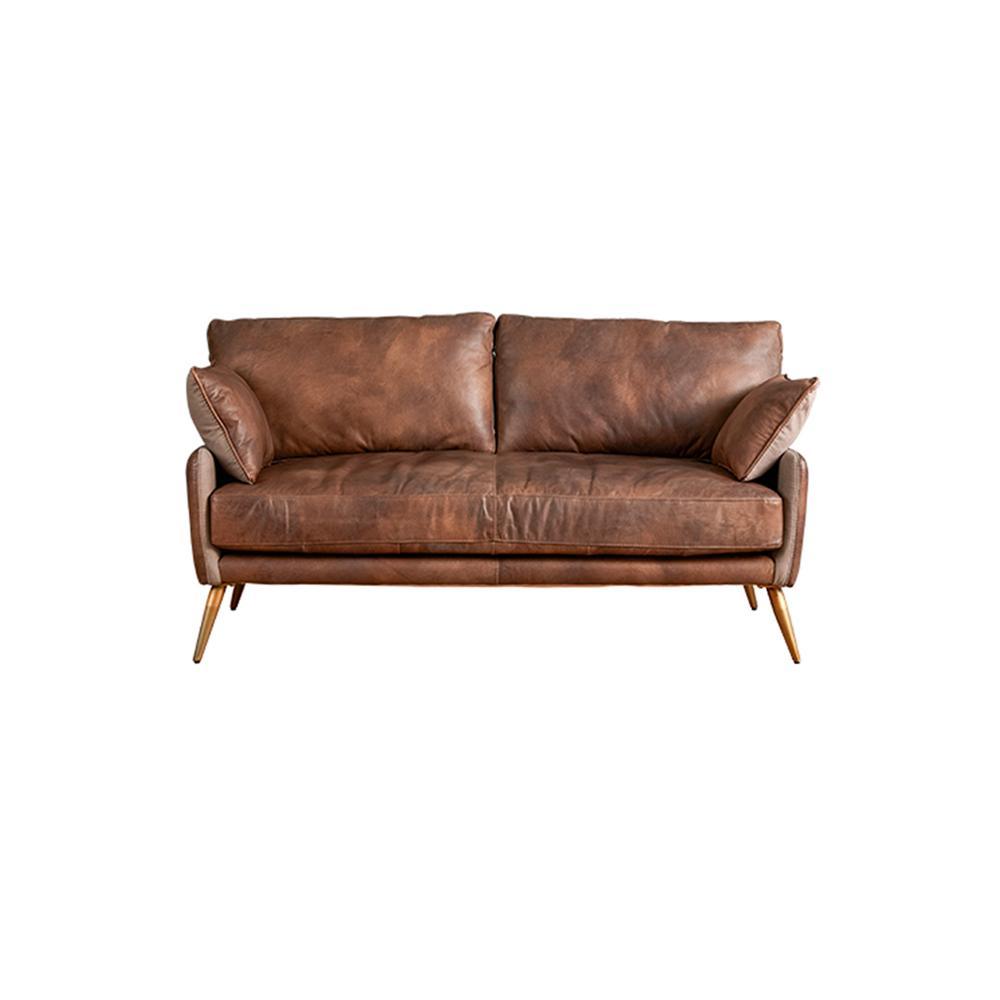 Luna Three Seaters Sofa, Three Seater Corner Sofa, Real Leather